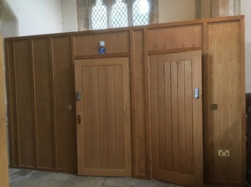 Doors to toilet and store