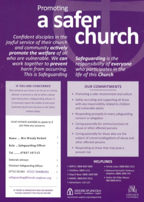 Diocese of Lincoln safeguarding poster