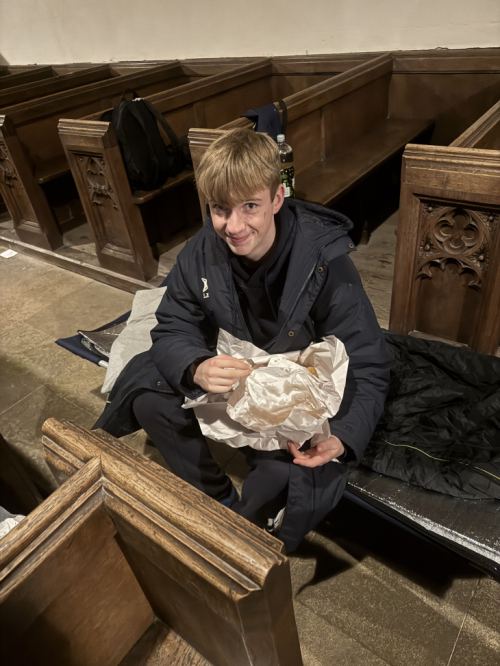Explorer Scouts sleepover at St Andrew's, Horbling
