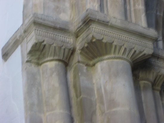 Detail on the top of pillars